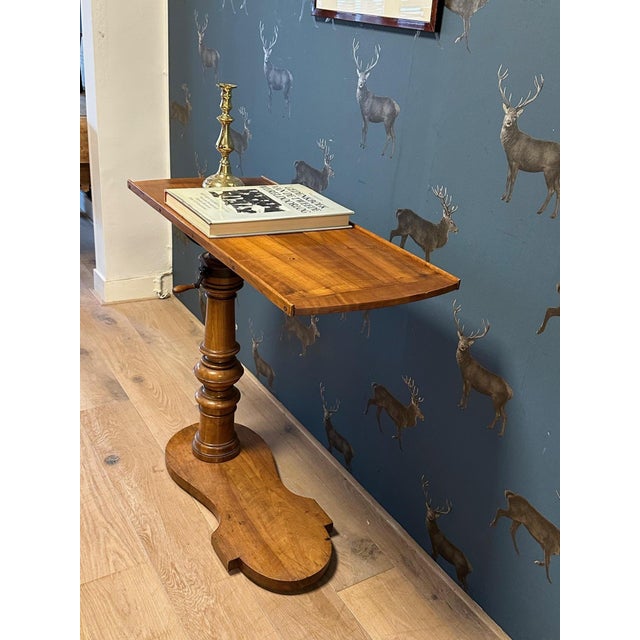 Tan Antique Reading Table, 1890s For Sale - Image 8 of 13