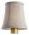 Visual Comfort Signature 4" Natural Linen Bell Empire Shade For Sale