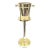 Vintage 1970's Larry Laslo Signed Brass and Silver Plate Champagne Wine Stand Italian Restored For Sale
