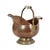 Antique Copper Helmet-Shaped Coal Scuttle with Lion Heads and Delft Ceramic Details For Sale - Image 15 of 15