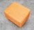 Mid-Century Modern Mid Century Modern Ottoman Stool Rectangular Cushion Orange Vintage Rolling Seat For Sale - Image 3 of 11