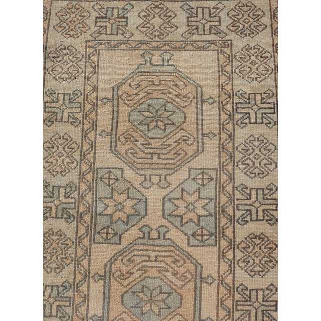 Vintage Turkish Oushak Runner With Pastel Colors 2'6 X 11'2 For Sale - Image 10 of 10