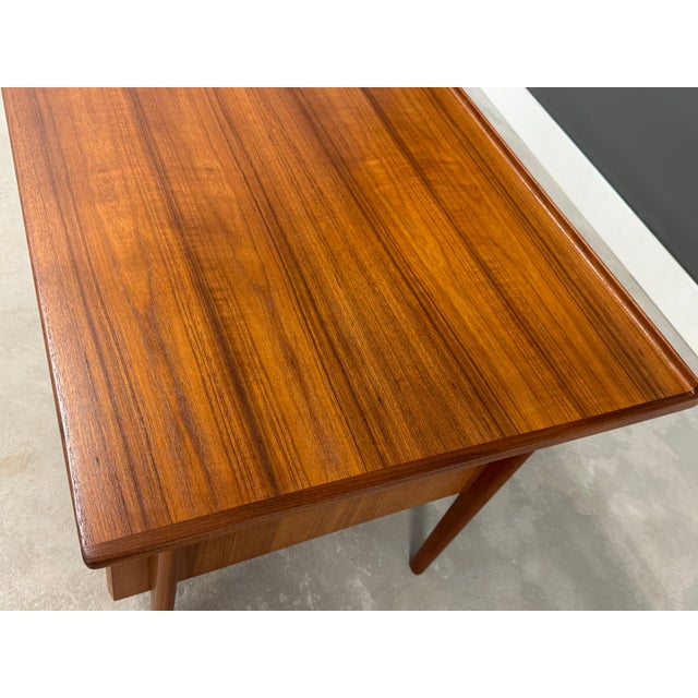 Wood 1960s Refinished Danish Modern Teak Floating Desk by Peter Løvig Nielsen For Sale - Image 7 of 10