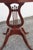 1940s Mahogany Oval Harp Design Claw Feet Side End Table For Sale - Image 9 of 14