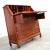 George Zee Vintage Asian Desk Teak Hand Carved Drop Front Compartmentalized Style of George Zee For Sale - Image 4 of 13