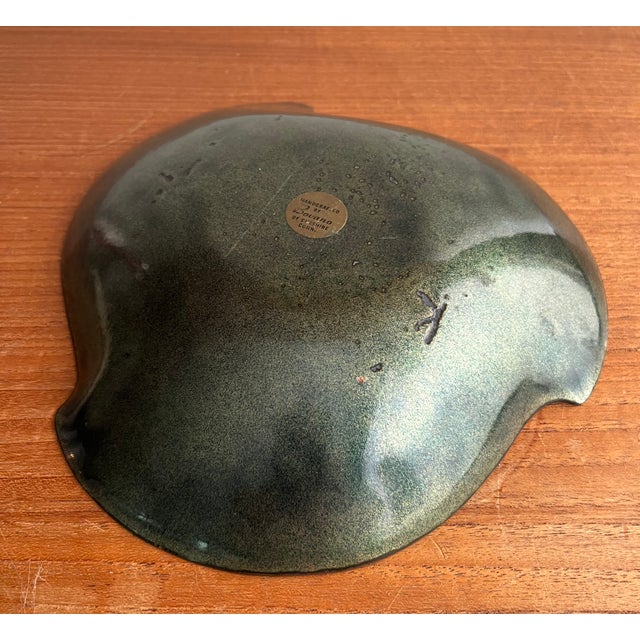 Mid-Century Modern Bovano Enameled Copper Trinket Tray For Sale - Image 3 of 6