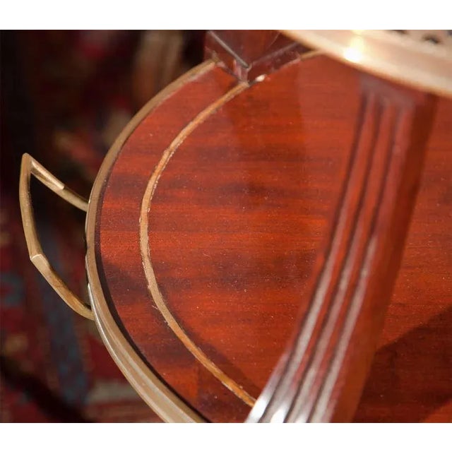 French Two Tier Mahogany Dessert Stand For Sale - Image 5 of 8