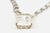 Mid-Century Modern Vintage Art Deco Crystal and Sterling Silver Long Necklace With Faceted Square Pendant For Sale - Image 3 of 11