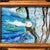 5 x 7 print on paper after original painting by contemporary artist Judy Henn Overall size with vintage tabletop frame is...