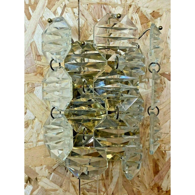 Metal Mid-Century Space Age Wall Lamp in Glass from Kinkeldey For Sale - Image 7 of 11