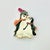 Early 21st C. Vintage Boho Chic Americana Two Penguins Christmas Brooch, Christopher Radko. For Sale - Image 6 of 6
