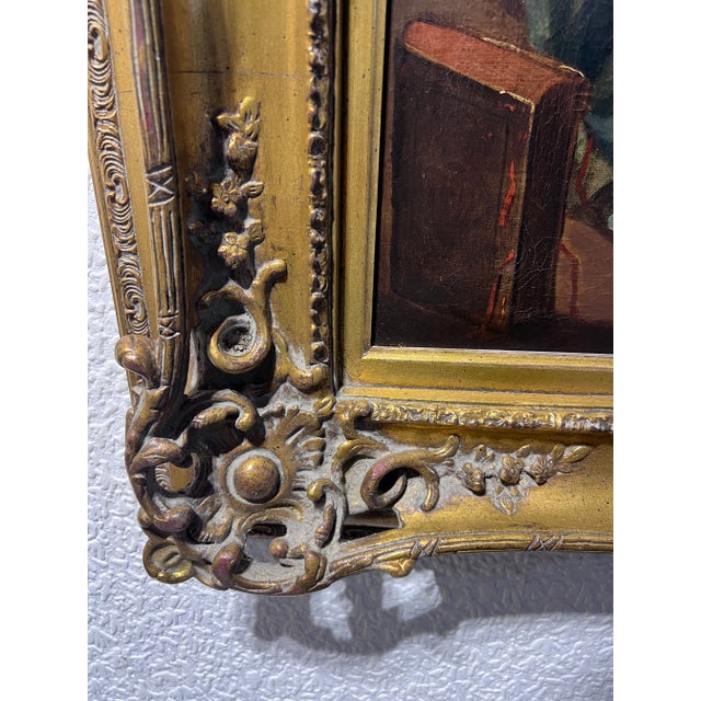 Attr. To A.Van Ostade Dutch School Original Antique Oil Painting , Genre Scene For Sale In Jacksonville, FL - Image 6 of 14