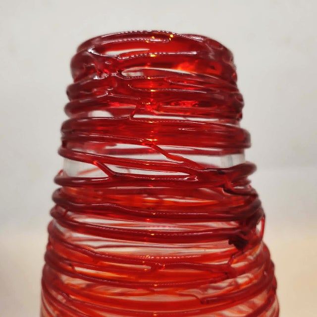 Mid-Century Handmade Murano Glass Vase by Sergio Costantini, Italy, 1970s For Sale - Image 6 of 12