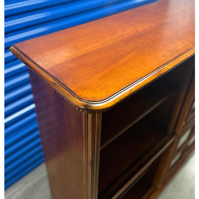 Sligh “Ellis” Collection Sliding Door Bookcase For Sale - Image 11 of 12