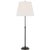 Traditional Suzanne Kasler by Visual Comfort Signature Wyatt 29" Buffet Lamp in Bronze with Linen Shade For Sale - Image 3 of 3