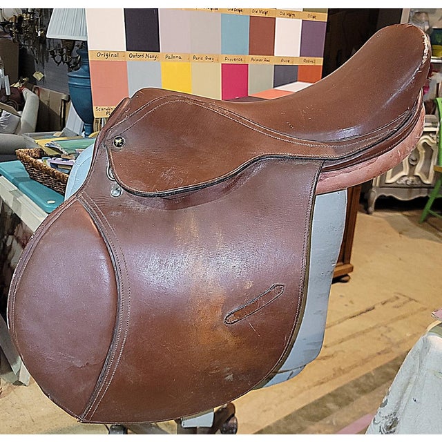 Brown 1990s English Riding Saddle by EquiRoyal For Sale - Image 8 of 8