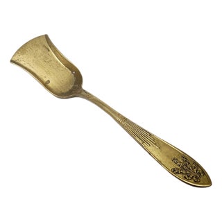 Art Nouveau Style Sugar Bowl Spoon by Hersch Mordka Spiro, Poland, 1930s For Sale