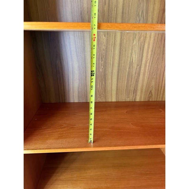 Pair of Mid Century Modern Teak Bookcases Storage Cabinets For Sale - Image 11 of 17