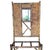Victorian bamboo hall tree with mirror. Features 4 coat hooks and openings for umbrellas, walking canes or other...