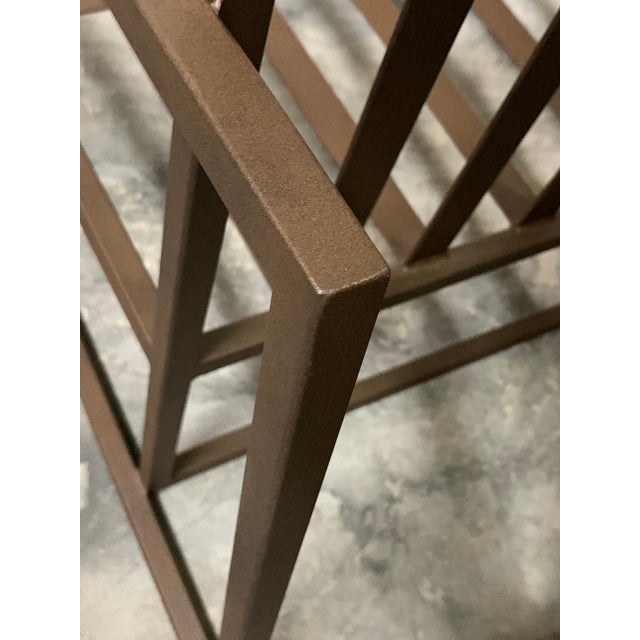 New Outdoor Armchair in Wrought Iron For Sale - Image 12 of 13