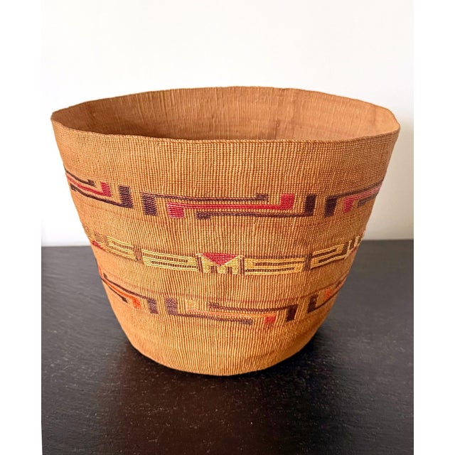 Antique Tlingit Woven Berry Basket Native Americana For Sale - Image 15 of 18