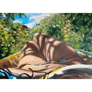 Svitlana Bielokopytova Original Oil Painting Female Figure Form – Contemporary Realism Wall Art For Sale