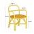 2020s Ginny Rattan Indoor/Outdoor Dining Chair, Yellow For Sale - Image 5 of 7