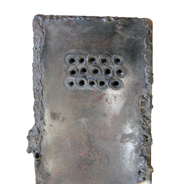 1960s Modern Brutalist Metal Sculpture of an Abstract Skeletal Figure in a Locker by Bob Fowler For Sale In Houston - Image 6 of 8