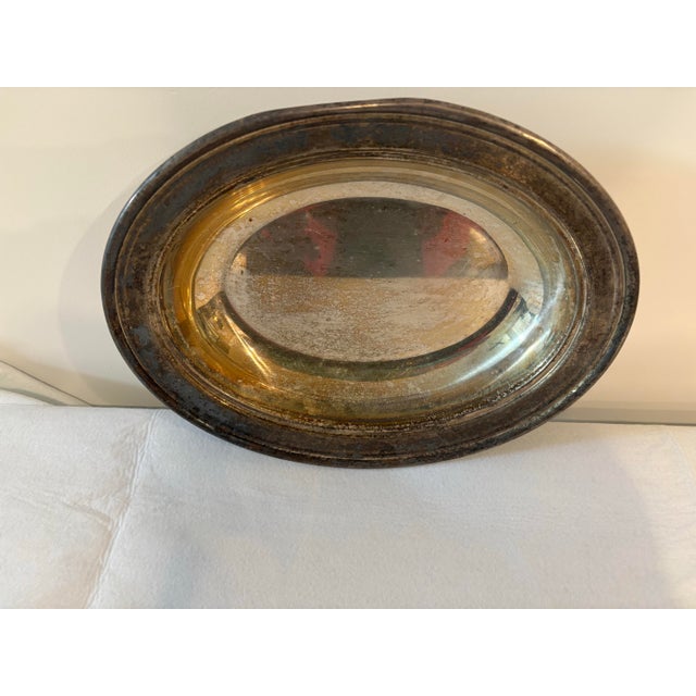 Mid-Century Modern Silver Platters- A Pair "Eales 1779" For Sale - Image 3 of 8