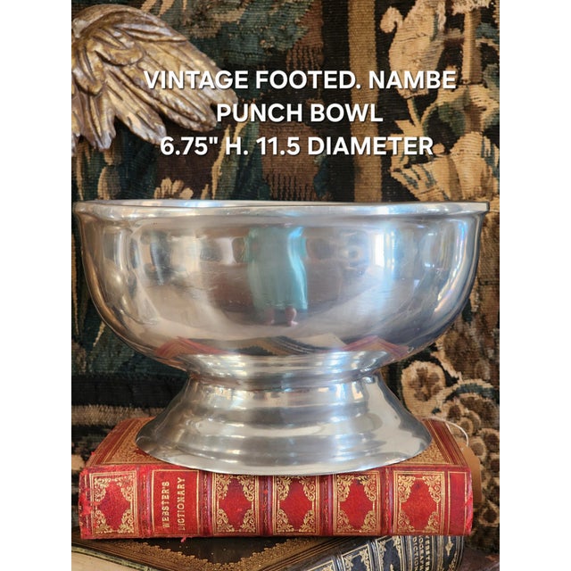 Traditional Vintage Nambe Punch Bowl For Sale - Image 3 of 7