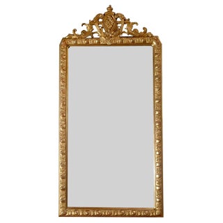 Late 19th Century Rectangular Mirror in Gilt Wood For Sale