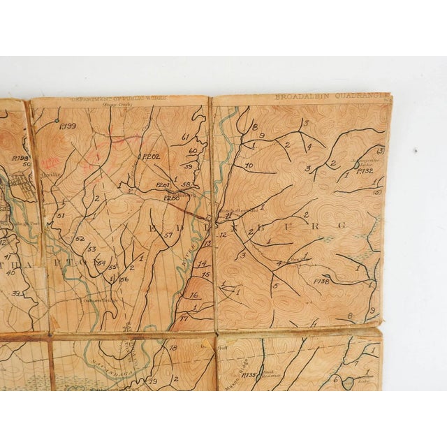 Broadalbin New York 1902 Us Geological Survey Folding Map Chairish