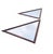 Triangular Oak Mirrors with Facet Cut Edges, Set of 2 For Sale - Image 13 of 17