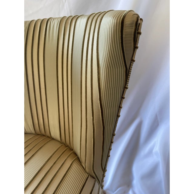 Side Chair Upholstered in Silk For Sale - Image 4 of 6