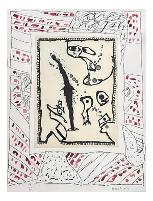 Pierre Alechinsky, Composition, Etching