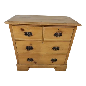 Antique Arts & Crafts 2 Over 2 Chest of Drawers From England - Circa 1900