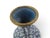 Chinese Cloisonne Turquoise & Cobalt Blue Enamel Flower Small Brass Vase For Sale - Image 9 of 10