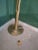 Metal Three-Light Floor Lamp in Brass For Sale - Image 7 of 12
