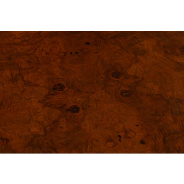 Mid 20th Century Thayer Coggin Milo Baughman Mid Century Modern Burl Wood Cube Side Table For Sale - Image 9 of 18