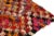 1950s Hand-Knotted Vintage Tulu Shag Rug in Red, Multicolor Geometric Pattern For Sale - Image 5 of 6