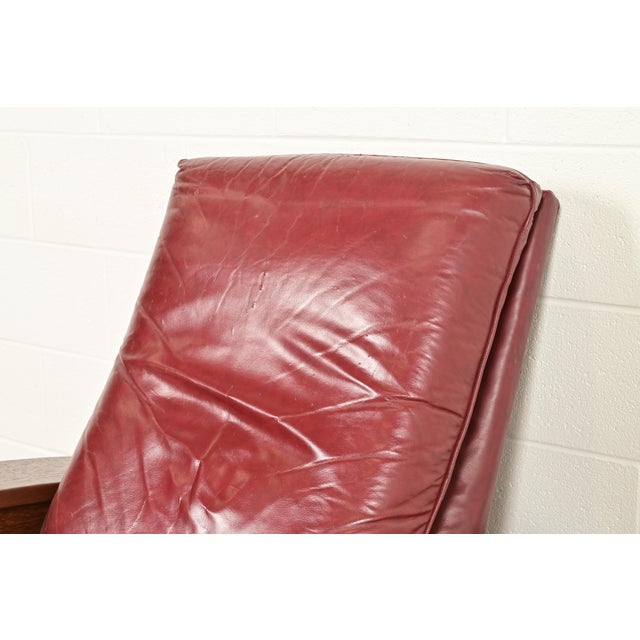 Wood Stickley Mission Oak Arts & Crafts Bow Arm Reclining Lounge Chair, Newly Refinished For Sale - Image 7 of 15