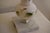 Mid Century Italian Marble & Hand-Painted Blown Milk Glass Table Lamps With Original Shades - A Pair For Sale - Image 4 of 12