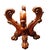 Traditional Acme Furniture Dresden Dining Table Cherry Oak/Clear Glass Elegant Pedestal Base For Sale - Image 3 of 4