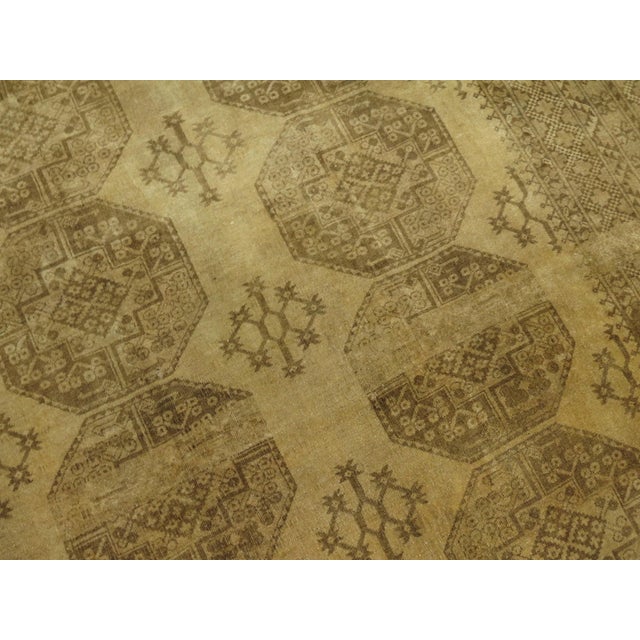 Rare large size tribal ersari afghan rug, circa 1930