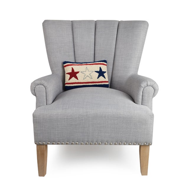 100% wool hooked throw pillow / accent pillow. Includes polyester-fill insert, zipper closure. Cotton/Velvet Blend...