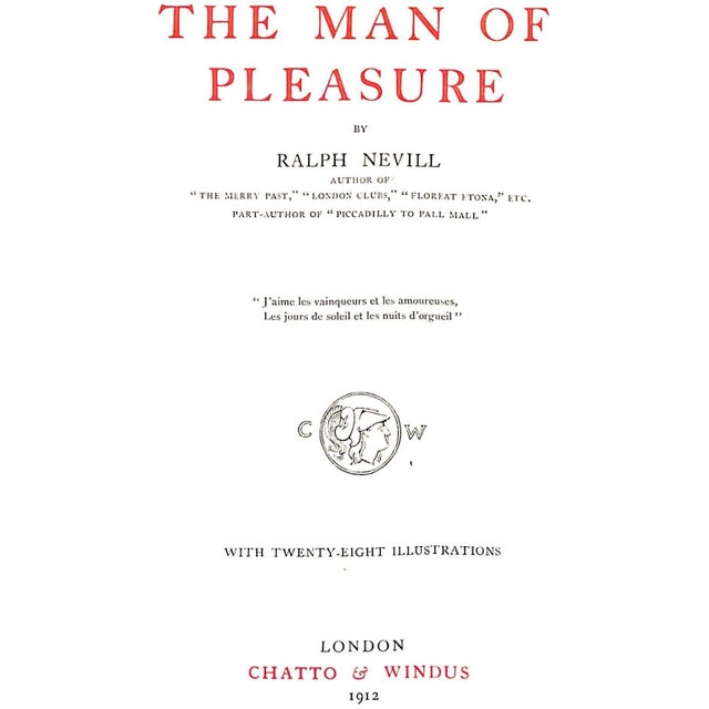 NEVILL, Ralph [310] pp. G.B. Lauriat Co Boston Chatto & Windus Custom 3/4 morocco bound by Bayntun Binder Bath England...