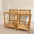 Mid-Century Bamboo & Rattan Bedside Tables with Gallery Tops, Set of 2 For Sale - Image 6 of 12