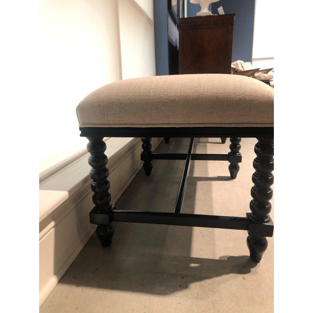 Boho Chic Modern Nathaniel Bench For Sale - Image 3 of 9