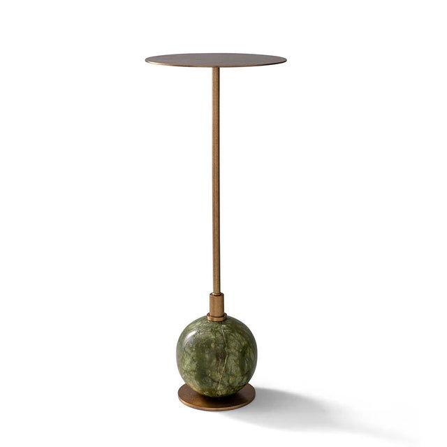 Port 68 Boston Martini Table, Green For Sale - Image 4 of 4