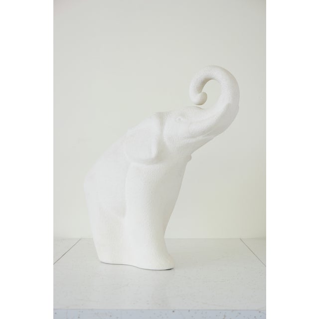 Ceramic 1960s Art Nouveau Royal Haeger Ceramic Elephant Figurine/Sculpture For Sale - Image 7 of 12